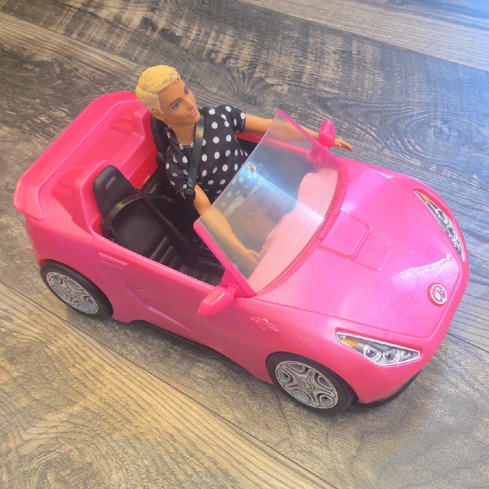 Barbie Convertible Toy Car with Ken Doll